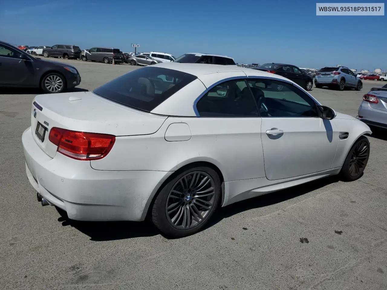 2008 BMW M3 VIN: WBSWL93518P331517 Lot: 56307235