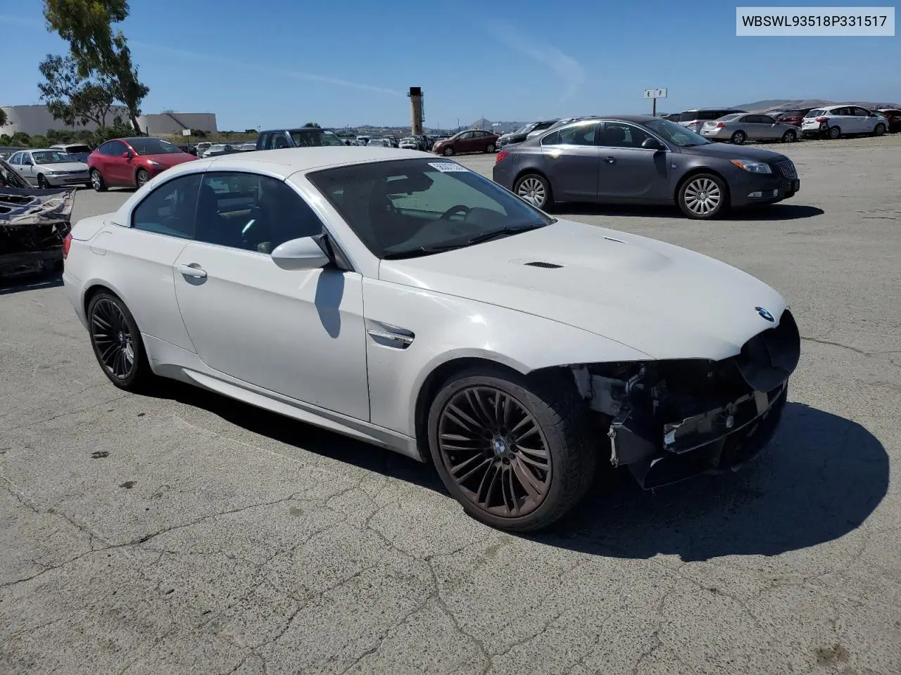 2008 BMW M3 VIN: WBSWL93518P331517 Lot: 56307235