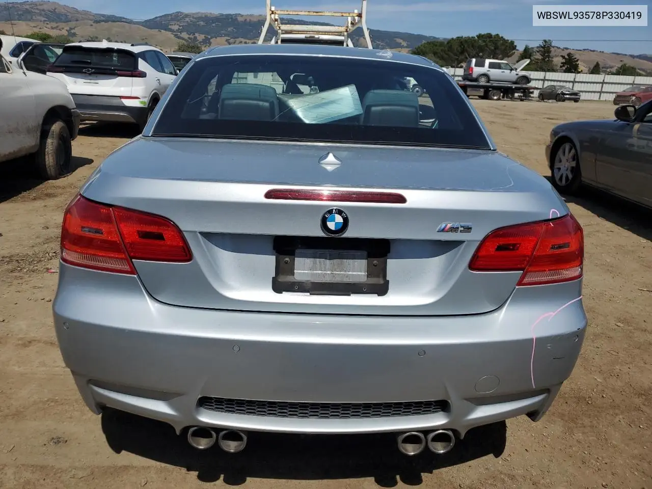 2008 BMW M3 VIN: WBSWL93578P330419 Lot: 57480885