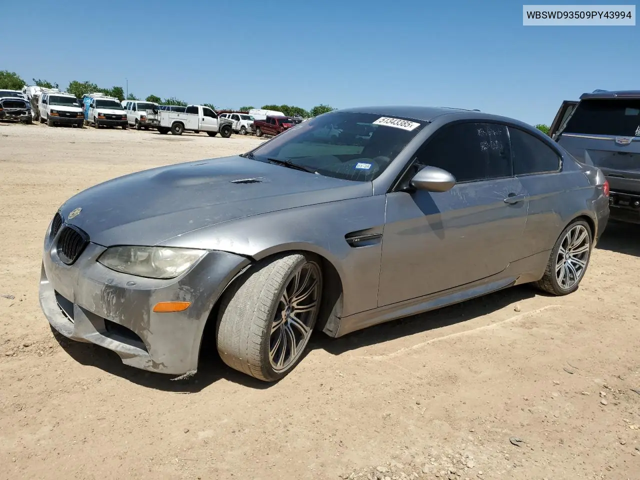 2009 BMW M3 VIN: WBSWD93509PY43994 Lot: 51343385