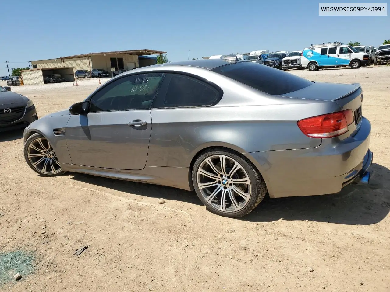 2009 BMW M3 VIN: WBSWD93509PY43994 Lot: 51343385