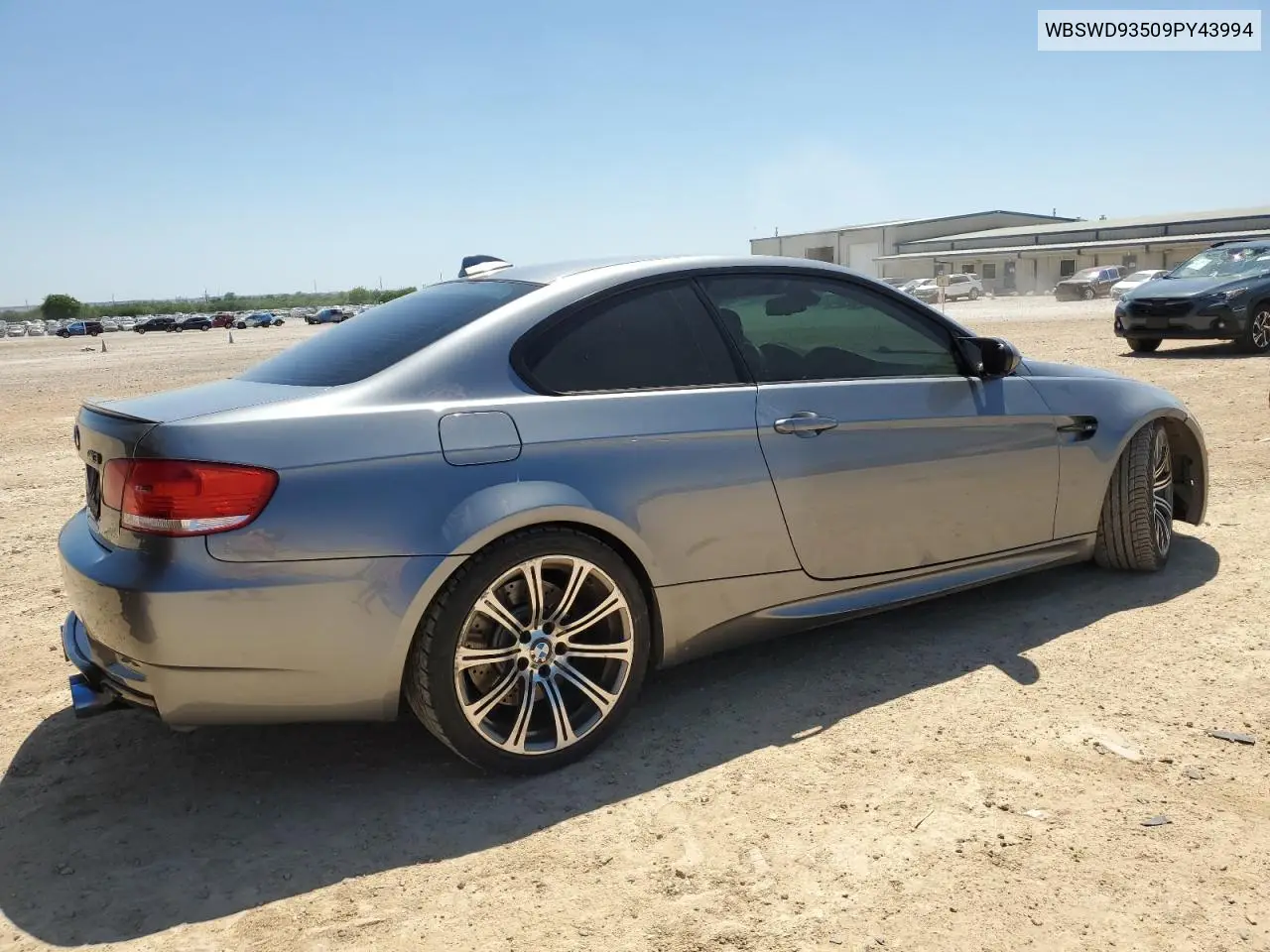 2009 BMW M3 VIN: WBSWD93509PY43994 Lot: 51343385