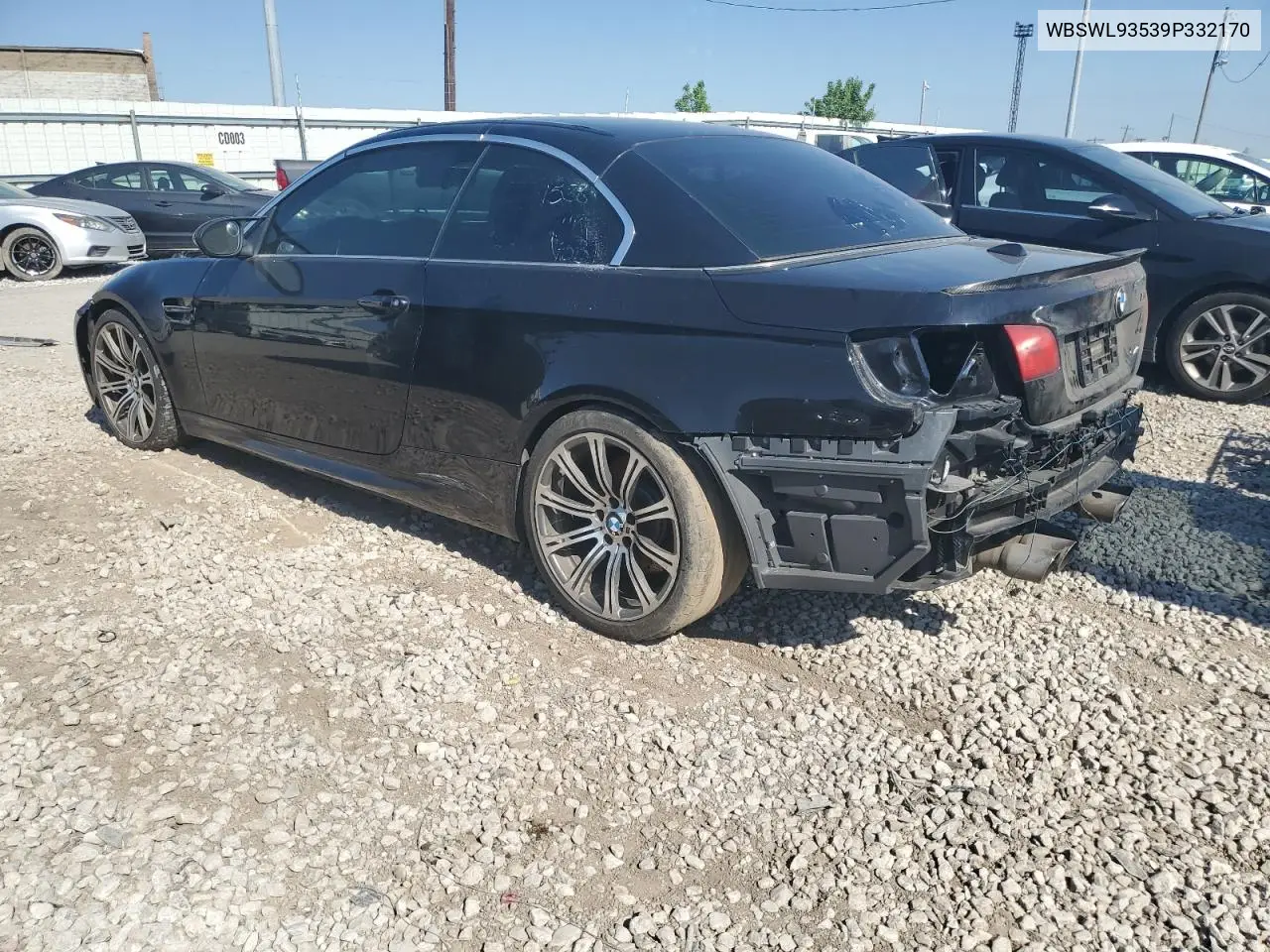2009 BMW M3 VIN: WBSWL93539P332170 Lot: 54186275
