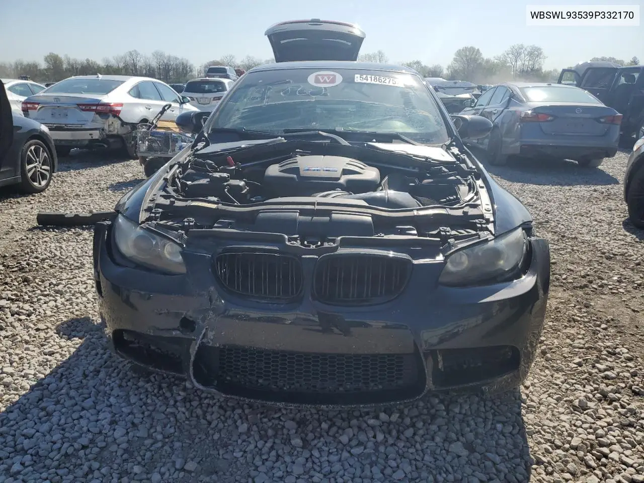 2009 BMW M3 VIN: WBSWL93539P332170 Lot: 54186275