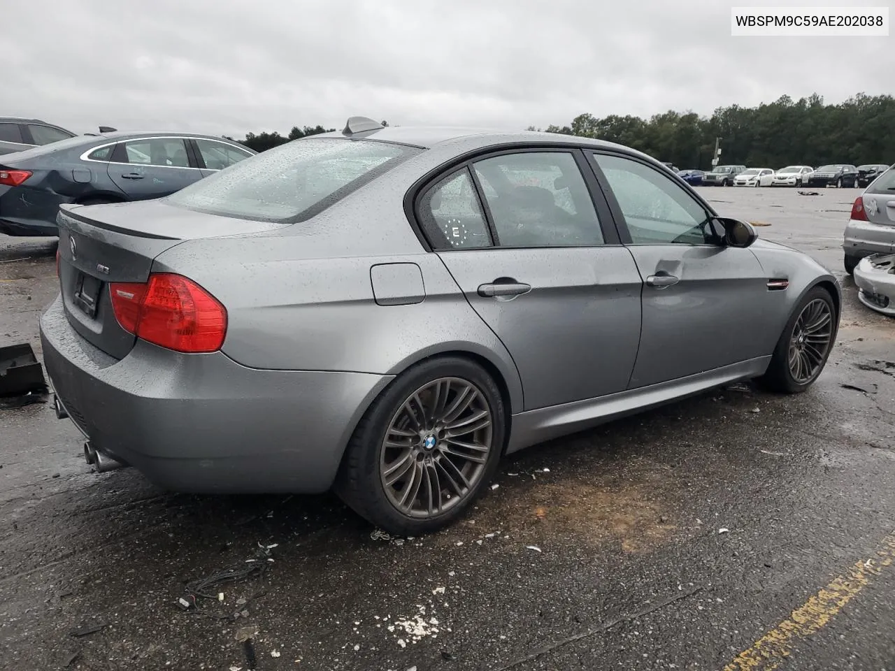 2010 BMW M3 VIN: WBSPM9C59AE202038 Lot: 87961975