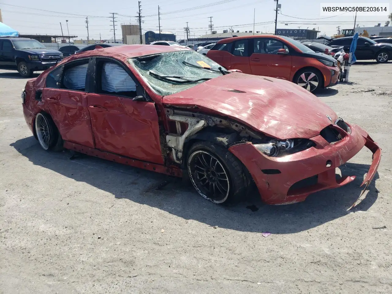 2011 BMW M3 VIN: WBSPM9C50BE203614 Lot: 54113405