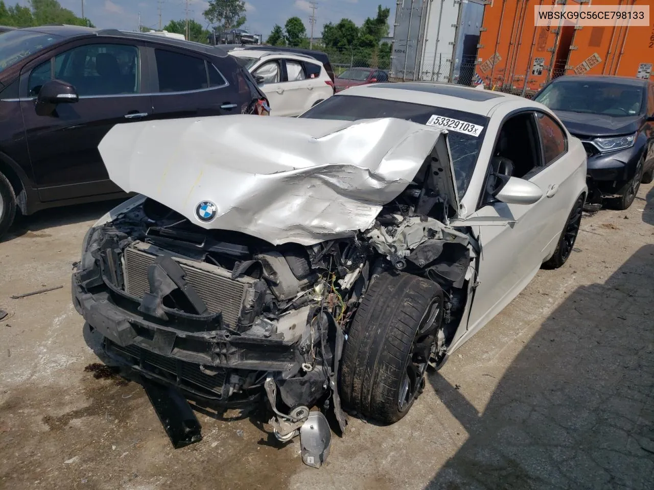2012 BMW M3 VIN: WBSKG9C56CE798133 Lot: 53329103