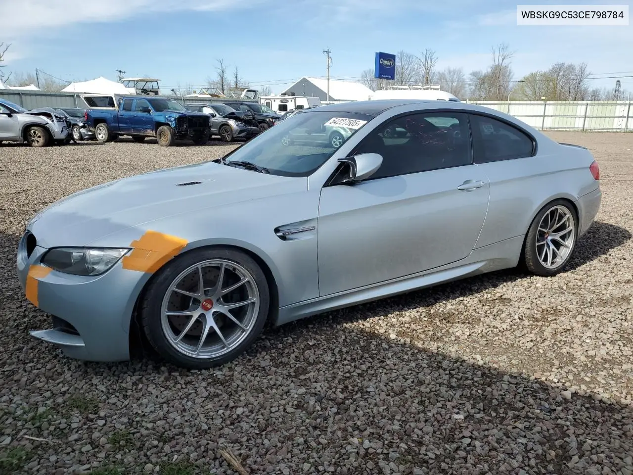 2012 BMW M3 VIN: WBSKG9C53CE798784 Lot: 54227505