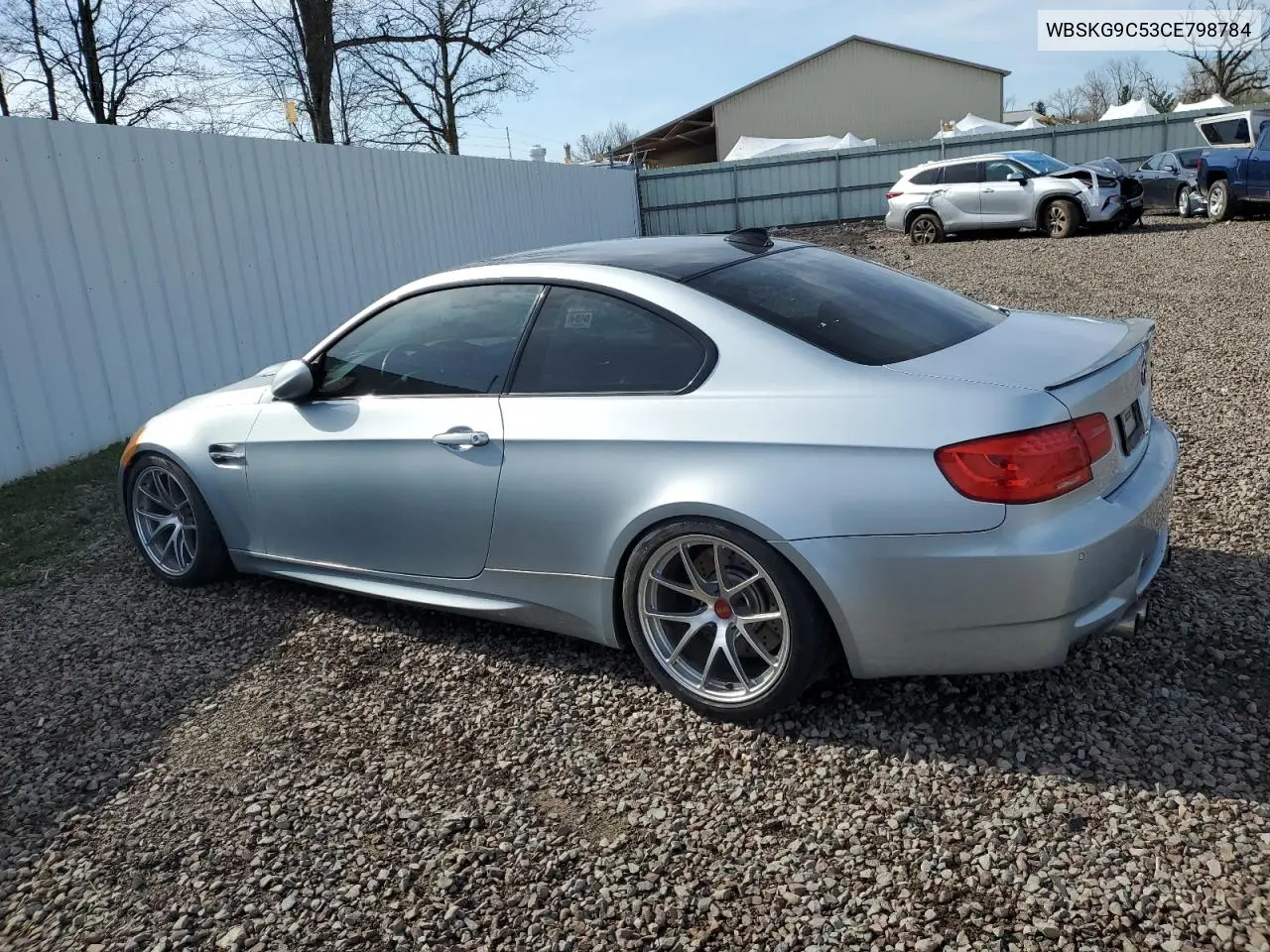 2012 BMW M3 VIN: WBSKG9C53CE798784 Lot: 54227505
