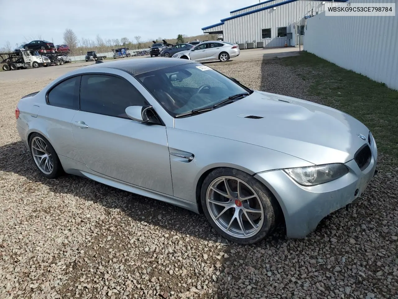 2012 BMW M3 VIN: WBSKG9C53CE798784 Lot: 54227505