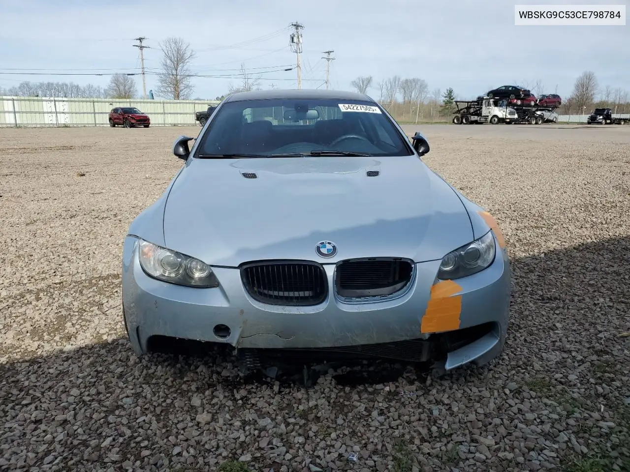 2012 BMW M3 VIN: WBSKG9C53CE798784 Lot: 54227505