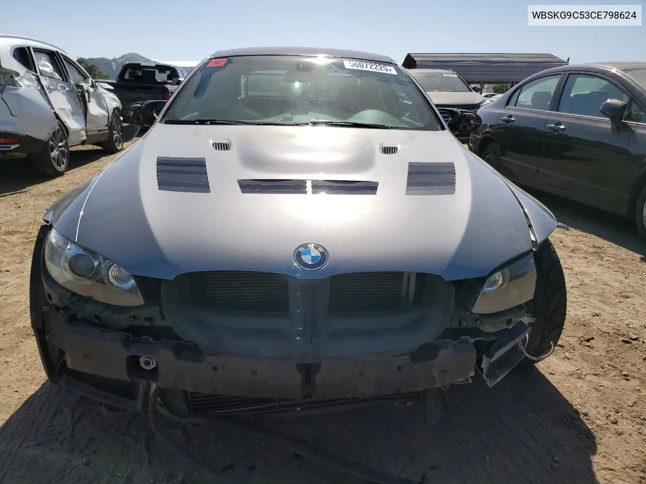 2012 BMW M3 VIN: WBSKG9C53CE798624 Lot: 56072225