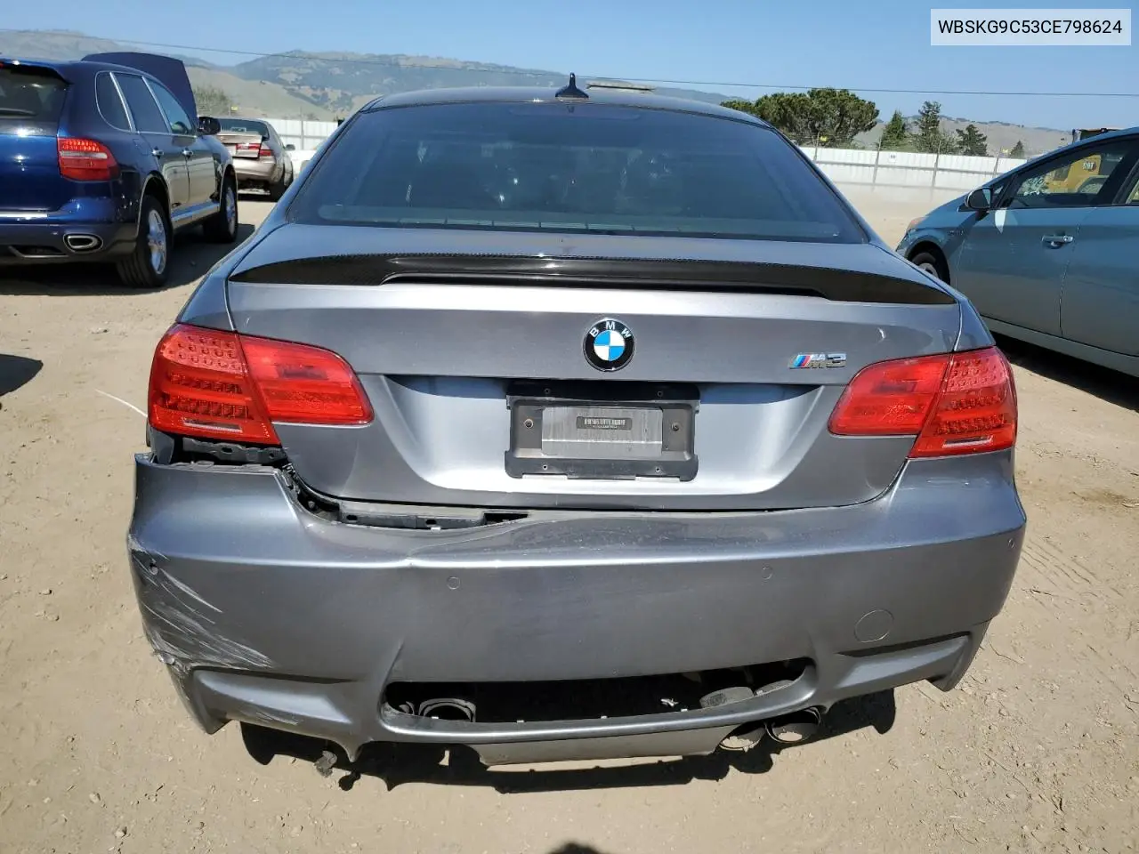 2012 BMW M3 VIN: WBSKG9C53CE798624 Lot: 56072225