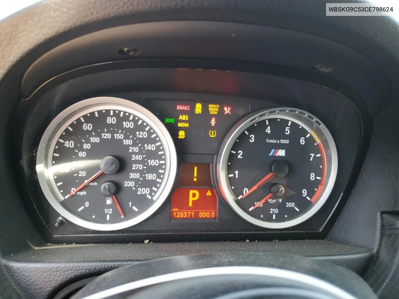 2012 BMW M3 VIN: WBSKG9C53CE798624 Lot: 56072225