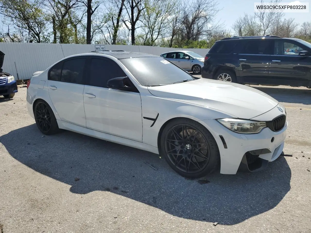2015 BMW M3 VIN: WBS3C9C5XFP803228 Lot: 52173245