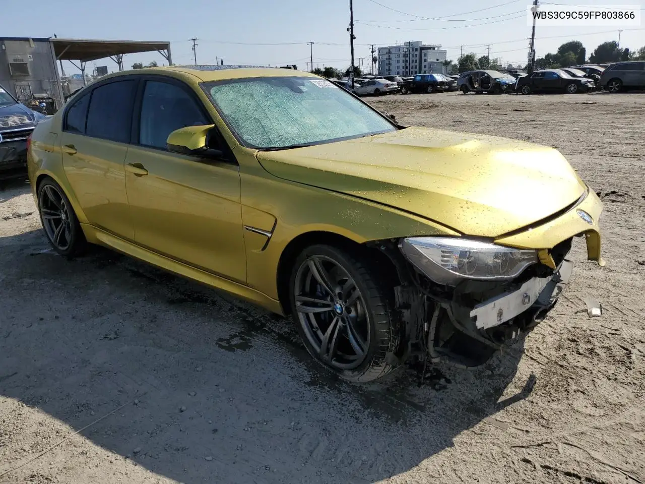2015 BMW M3 VIN: WBS3C9C59FP803866 Lot: 59126275