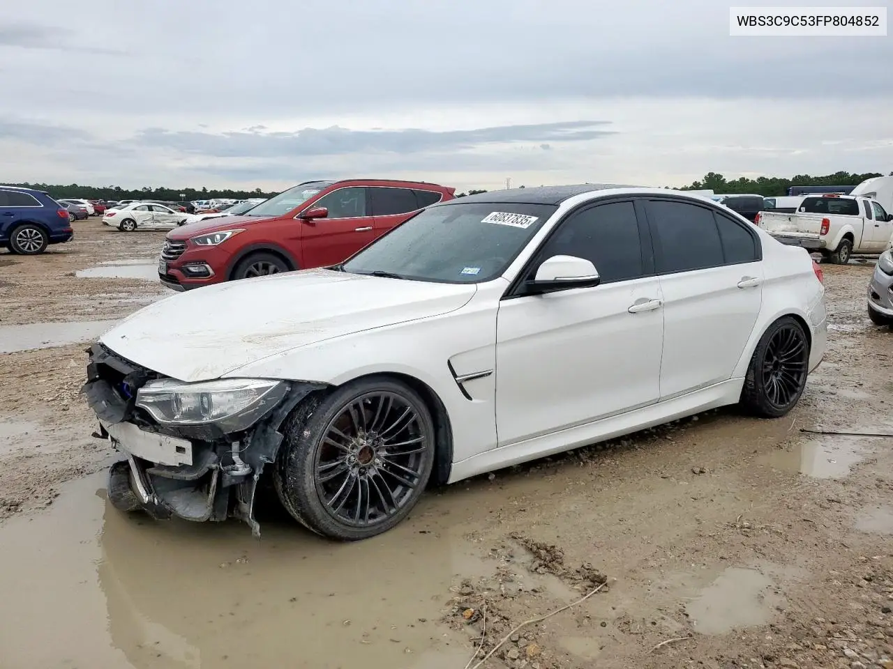 2015 BMW M3 VIN: WBS3C9C53FP804852 Lot: 60837835