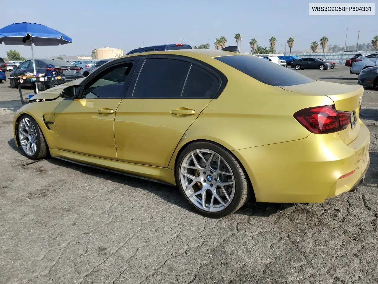 2015 BMW M3 VIN: WBS3C9C58FP804331 Lot: 62507465