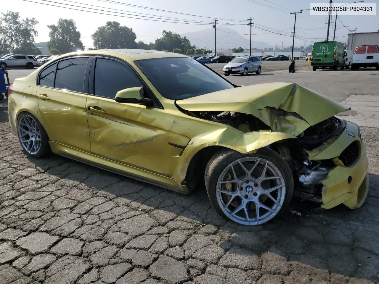 2015 BMW M3 VIN: WBS3C9C58FP804331 Lot: 62507465