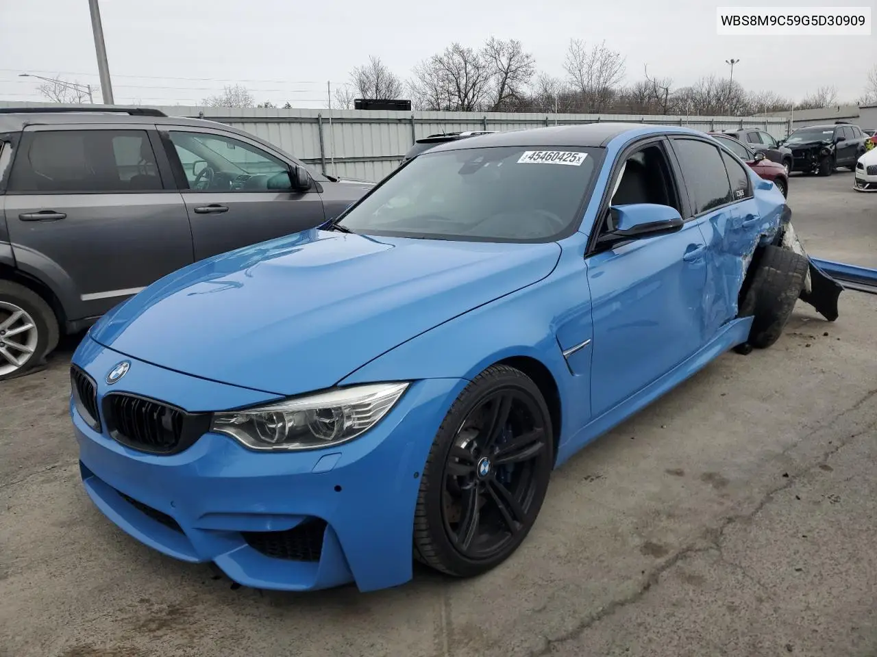 2016 BMW M3 VIN: WBS8M9C59G5D30909 Lot: 45460425