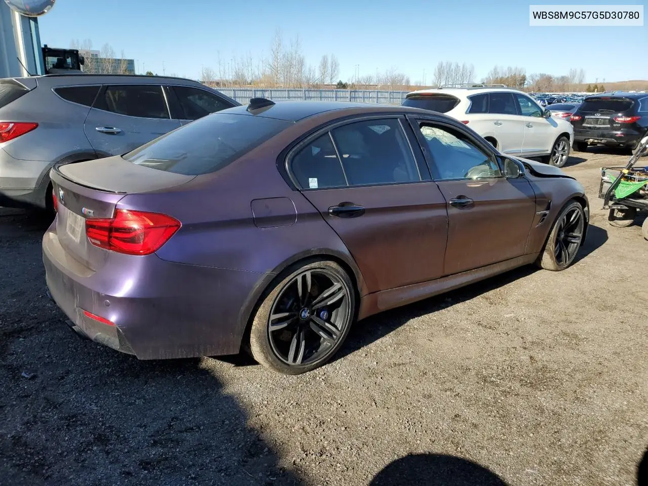 2016 BMW M3 VIN: WBS8M9C57G5D30780 Lot: 49214095