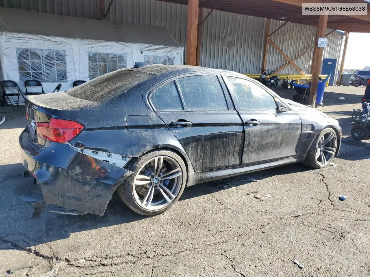 2016 BMW M3 VIN: WBS8M9C51G5E68038 Lot: 53272435