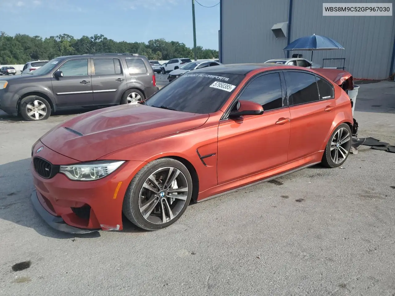 2016 BMW M3 VIN: WBS8M9C52GP967030 Lot: 57950385