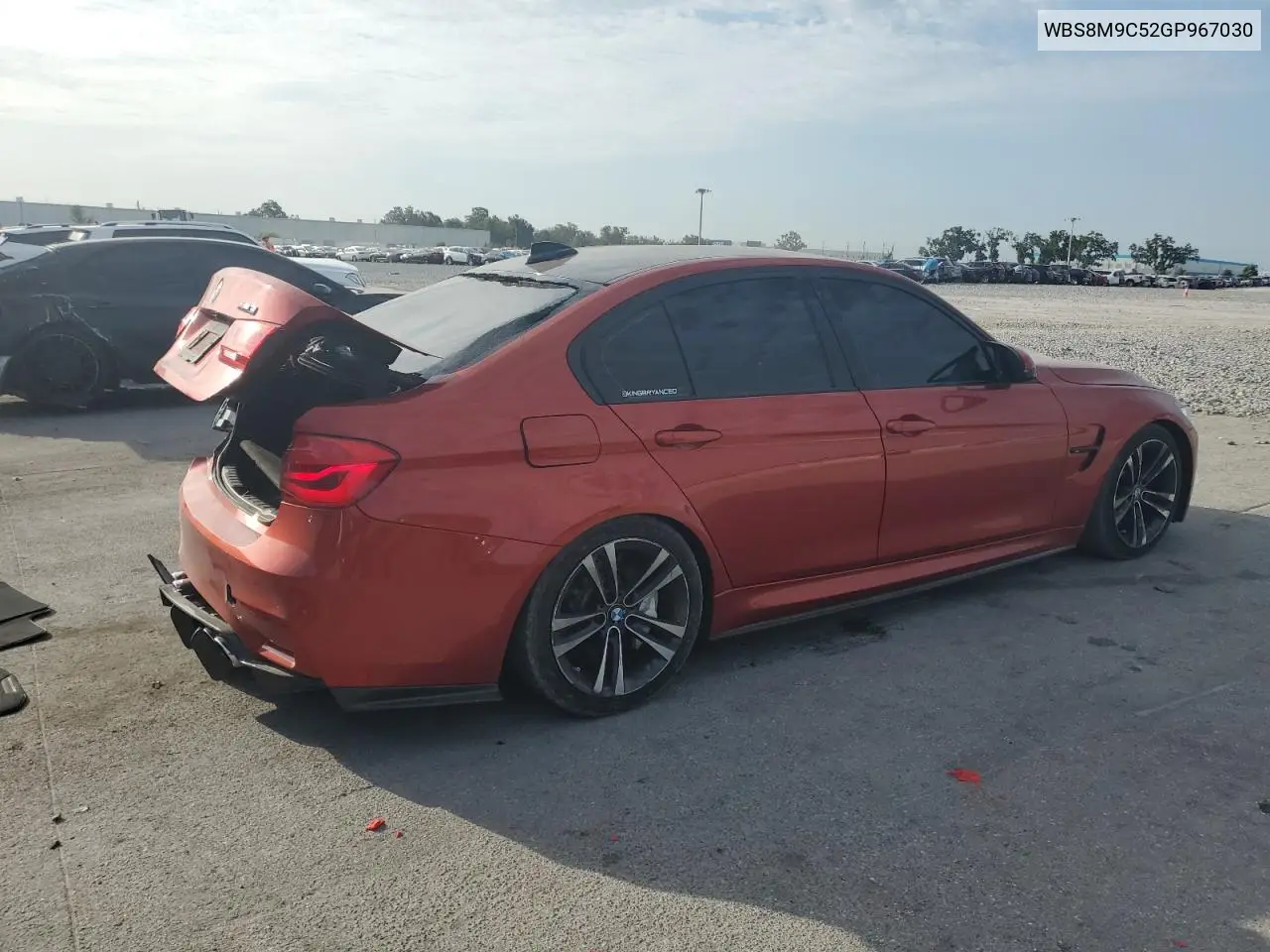 2016 BMW M3 VIN: WBS8M9C52GP967030 Lot: 57950385