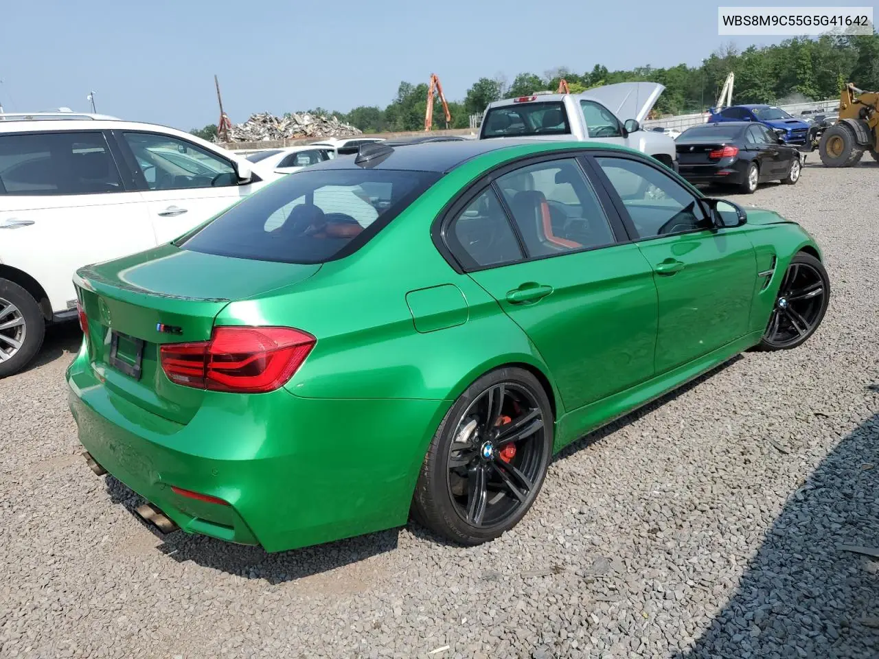 2016 BMW M3 VIN: WBS8M9C55G5G41642 Lot: 58733145