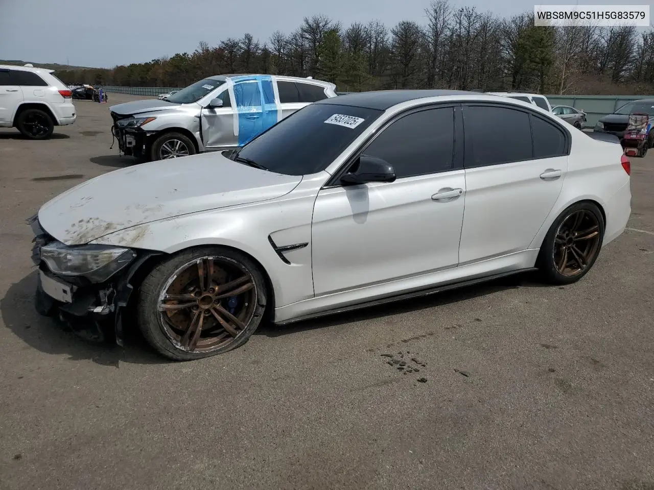 2017 BMW M3 VIN: WBS8M9C51H5G83579 Lot: 54537025