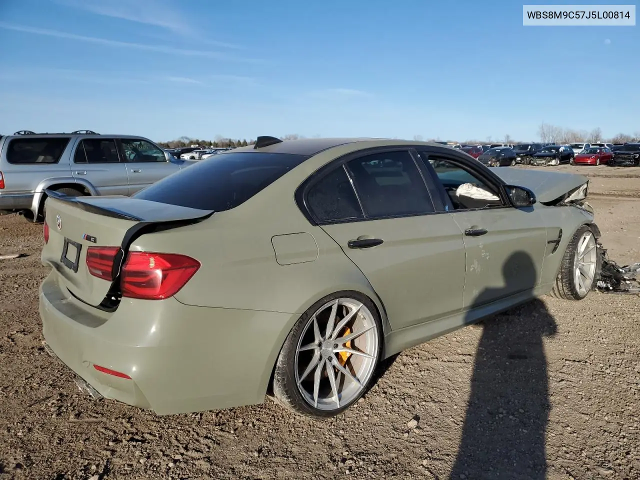 2018 BMW M3 VIN: WBS8M9C57J5L00814 Lot: 48780425