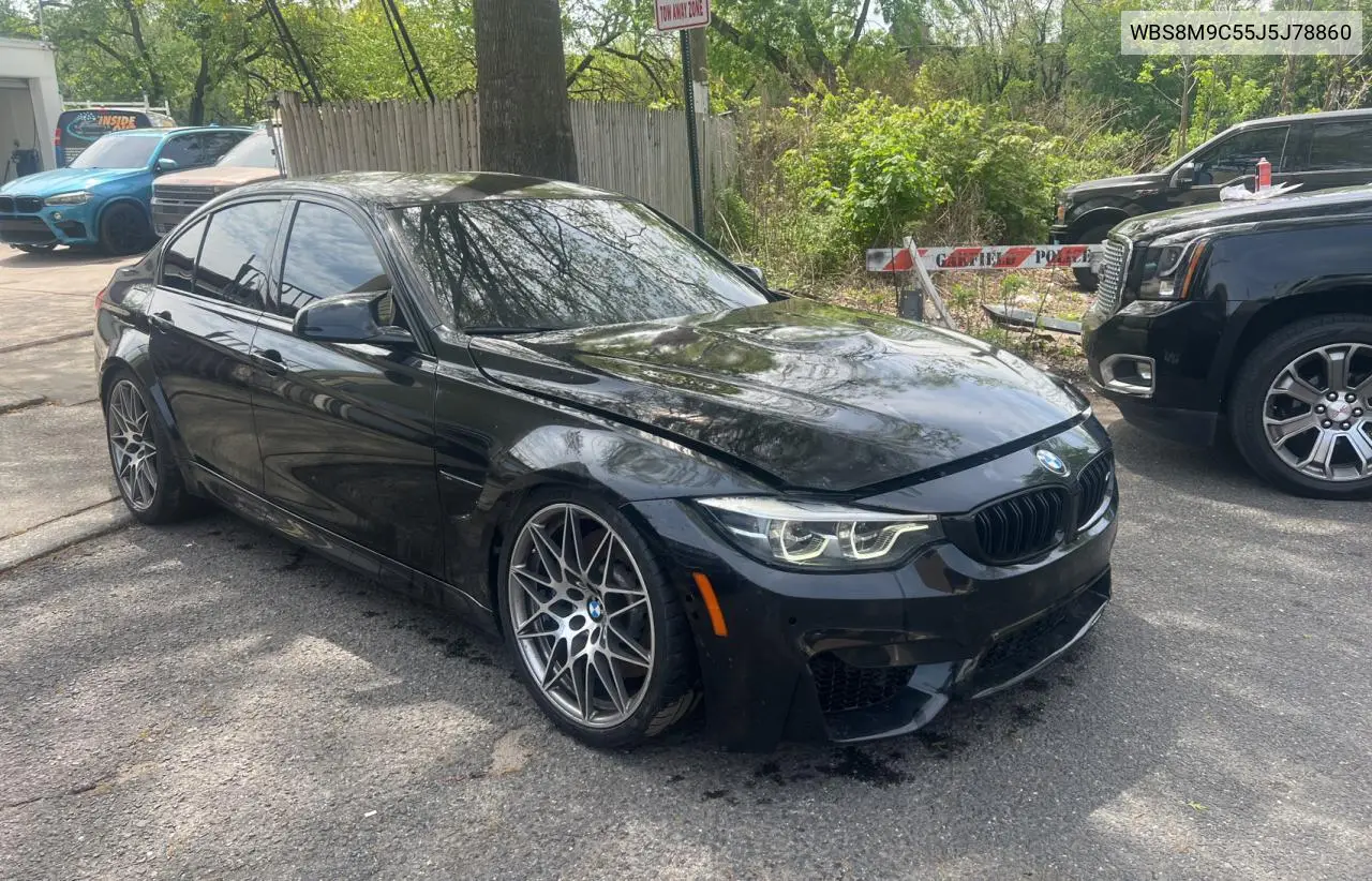2018 BMW M3 VIN: WBS8M9C55J5J78860 Lot: 55635395