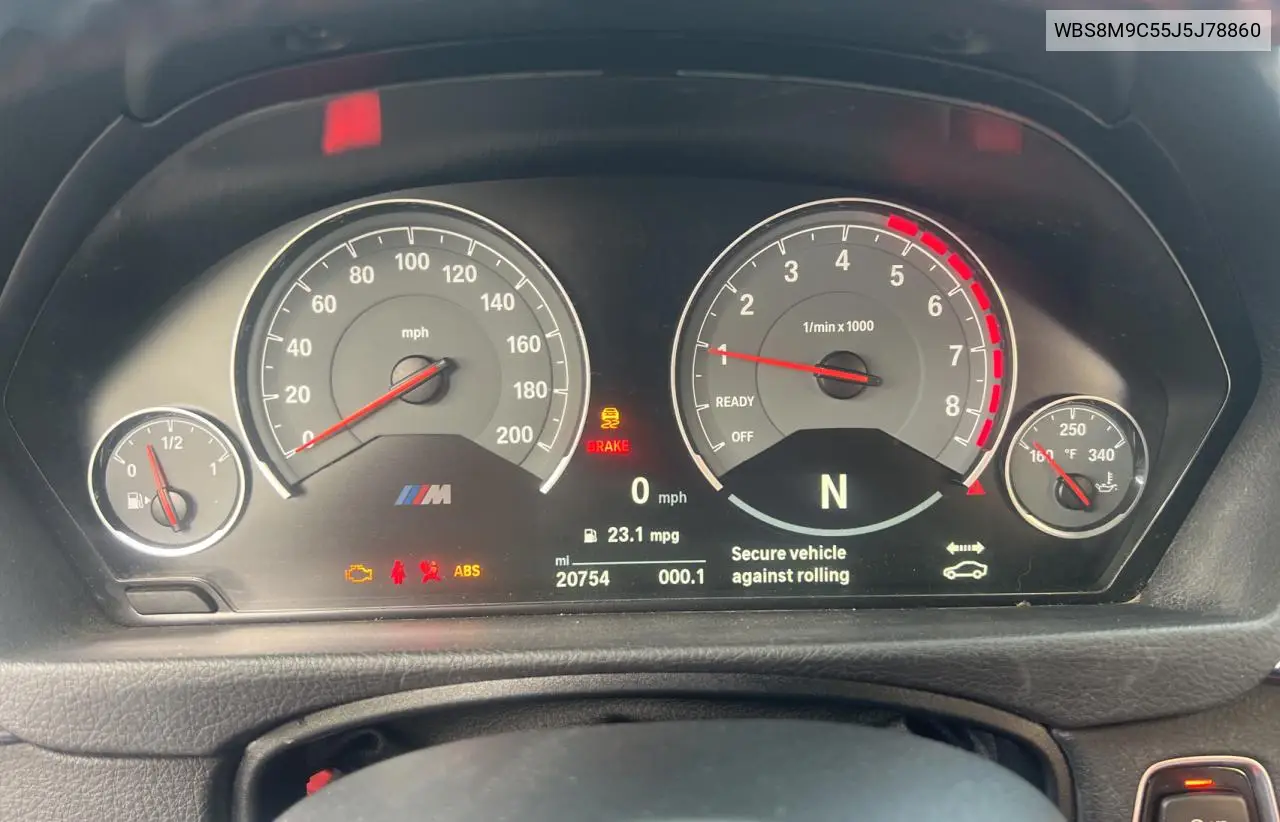 2018 BMW M3 VIN: WBS8M9C55J5J78860 Lot: 55635395