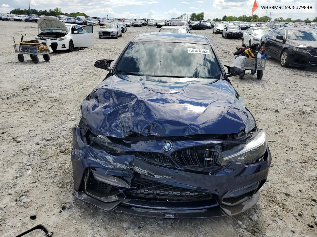 2018 BMW M3 VIN: WBS8M9C59J5J79848 Lot: 57026165
