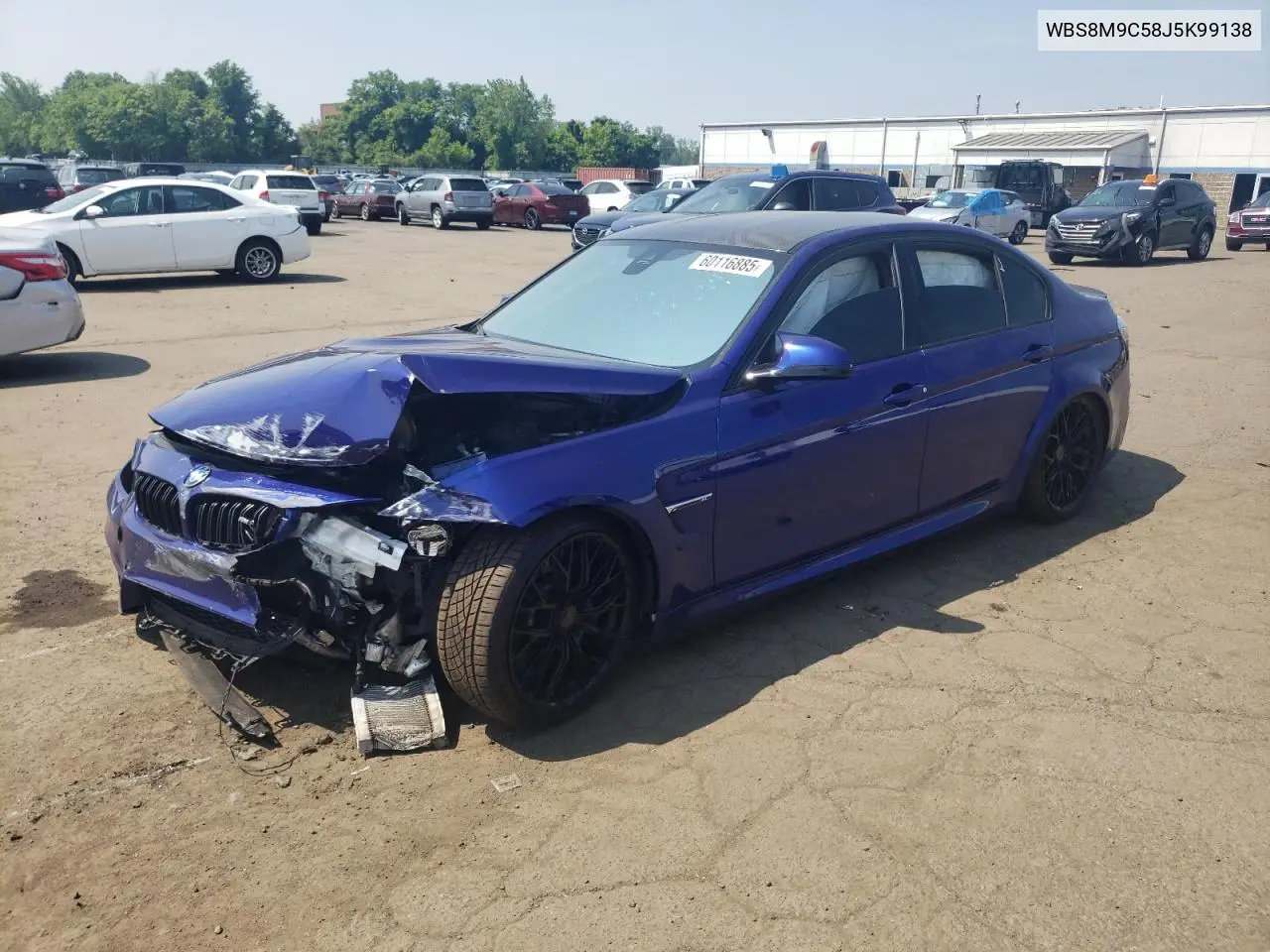 2018 BMW M3 VIN: WBS8M9C58J5K99138 Lot: 60116885