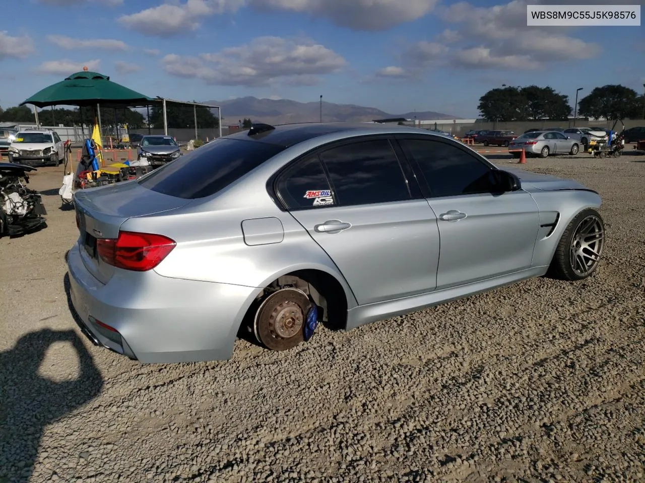 2018 BMW M3 VIN: WBS8M9C55J5K98576 Lot: 81386224