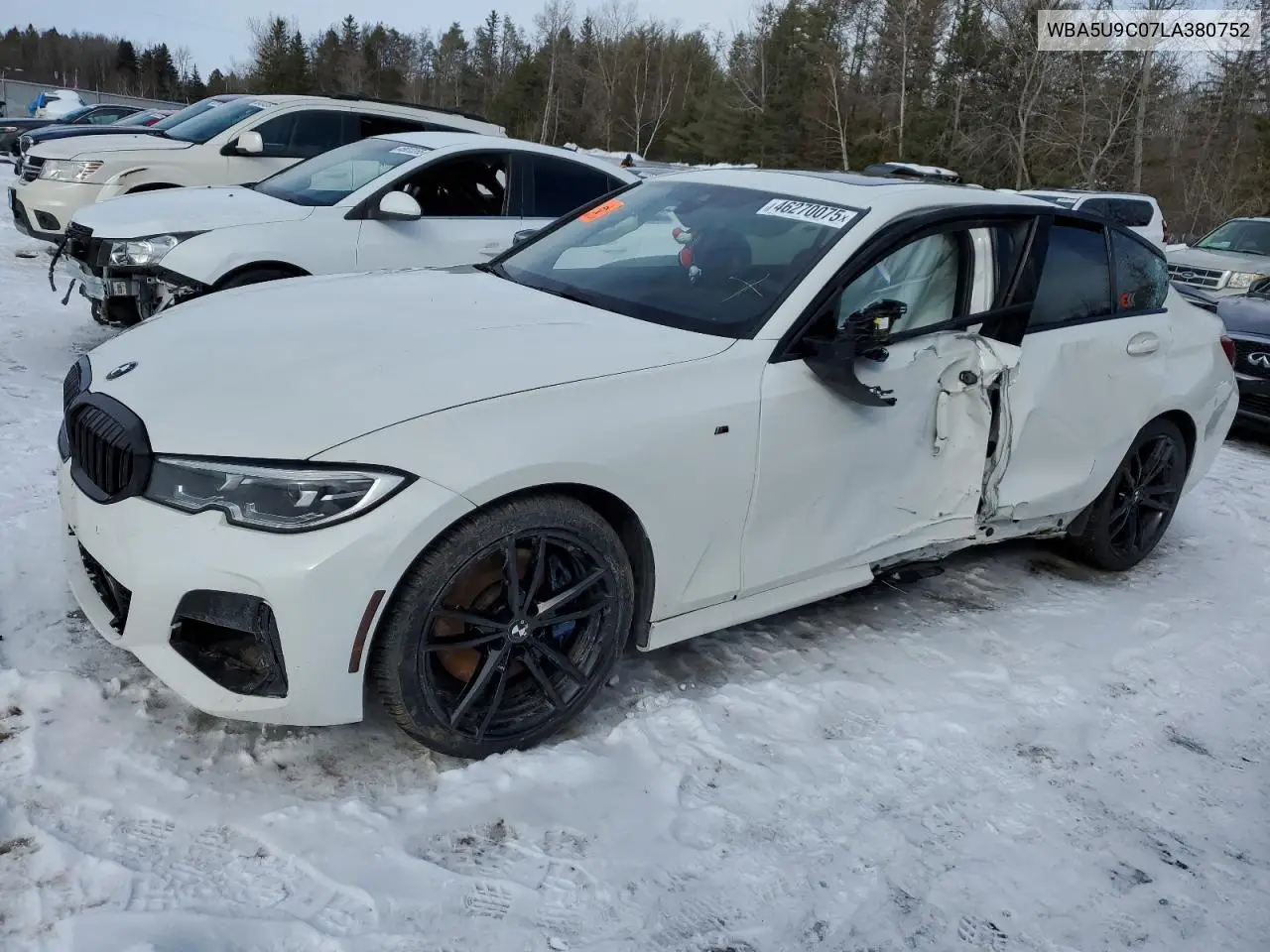 2020 BMW M340Xi VIN: WBA5U9C07LA380752 Lot: 46270075