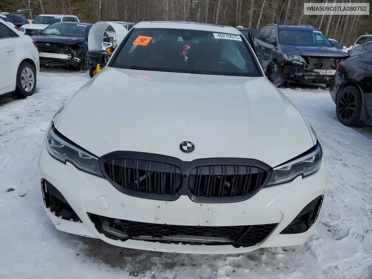 2020 BMW M340Xi VIN: WBA5U9C07LA380752 Lot: 46270075