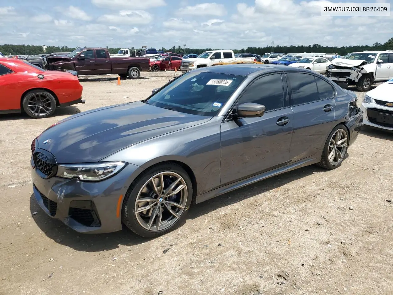 2020 BMW M340I VIN: 3MW5U7J03L8B26409 Lot: 56060805