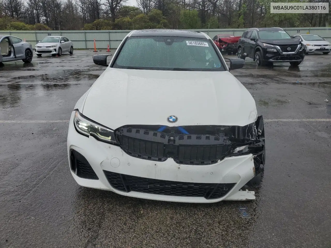 2020 BMW M340Xi VIN: WBA5U9C01LA380116 Lot: 56185885