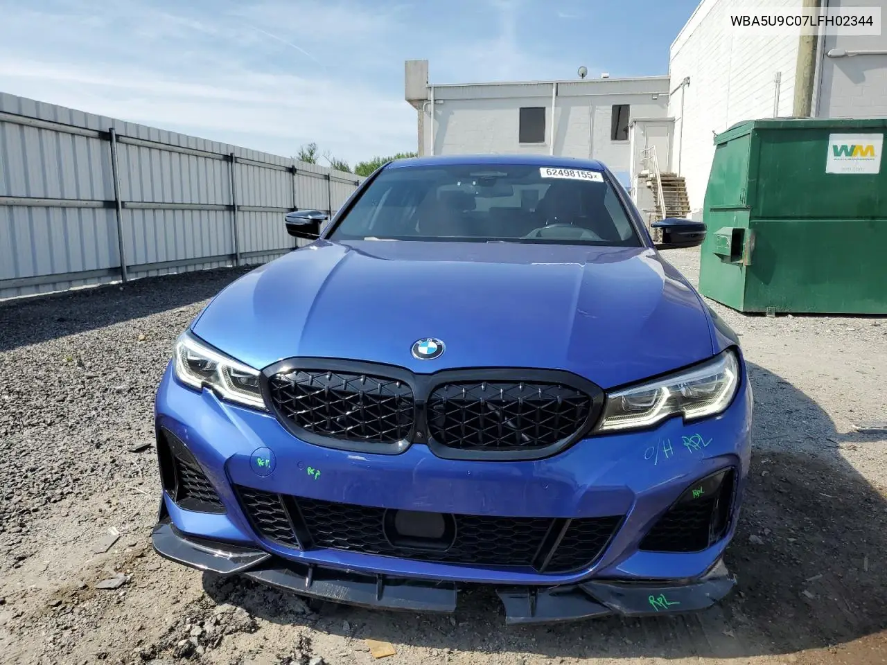 2020 BMW M340Xi VIN: WBA5U9C07LFH02344 Lot: 62498155