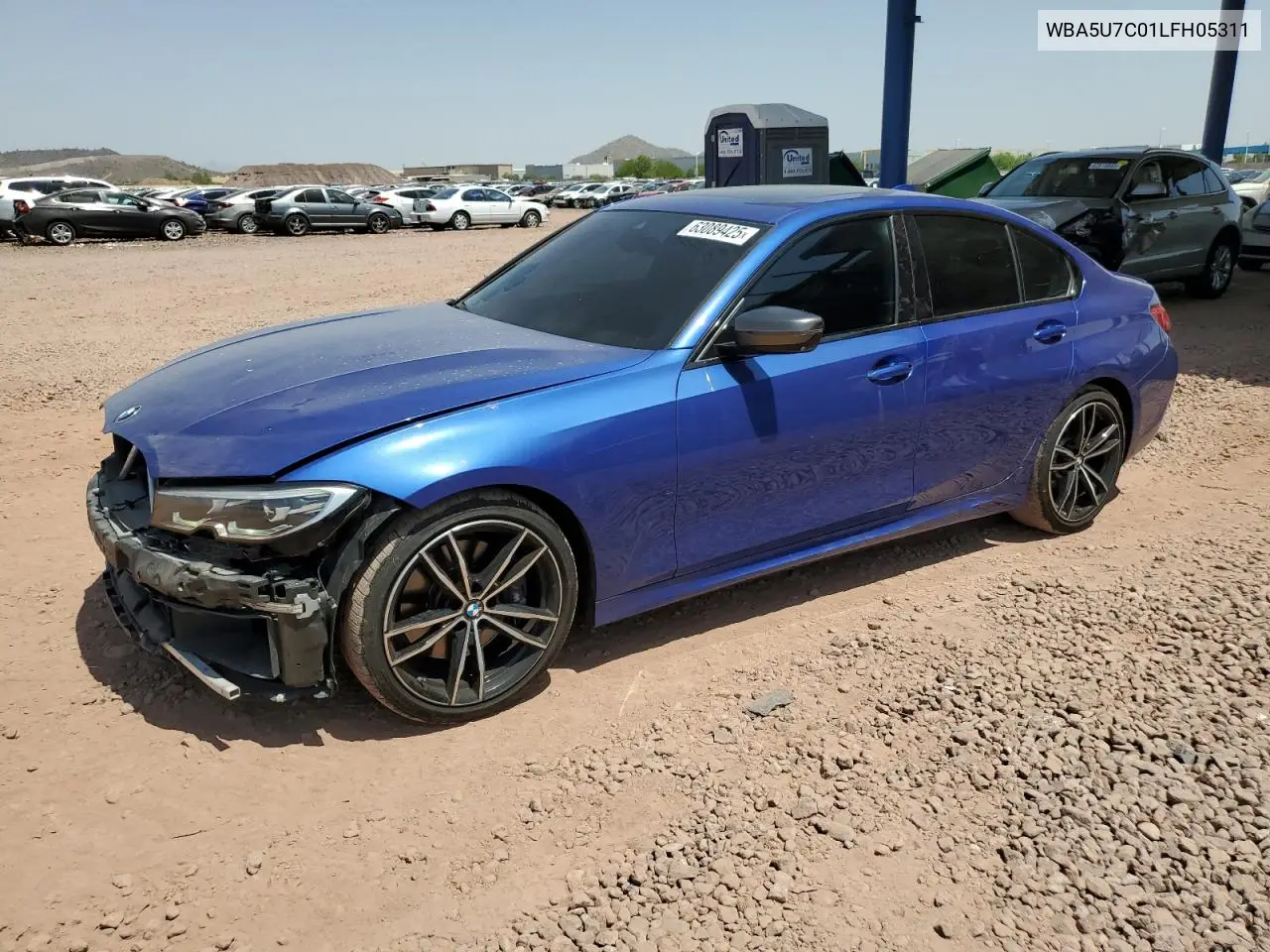 2020 BMW M340I VIN: WBA5U7C01LFH05311 Lot: 63089425