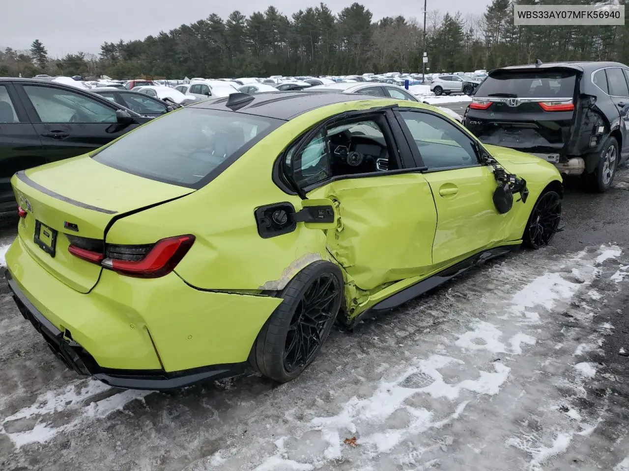 2021 BMW M3 Competition VIN: WBS33AY07MFK56940 Lot: 44297795