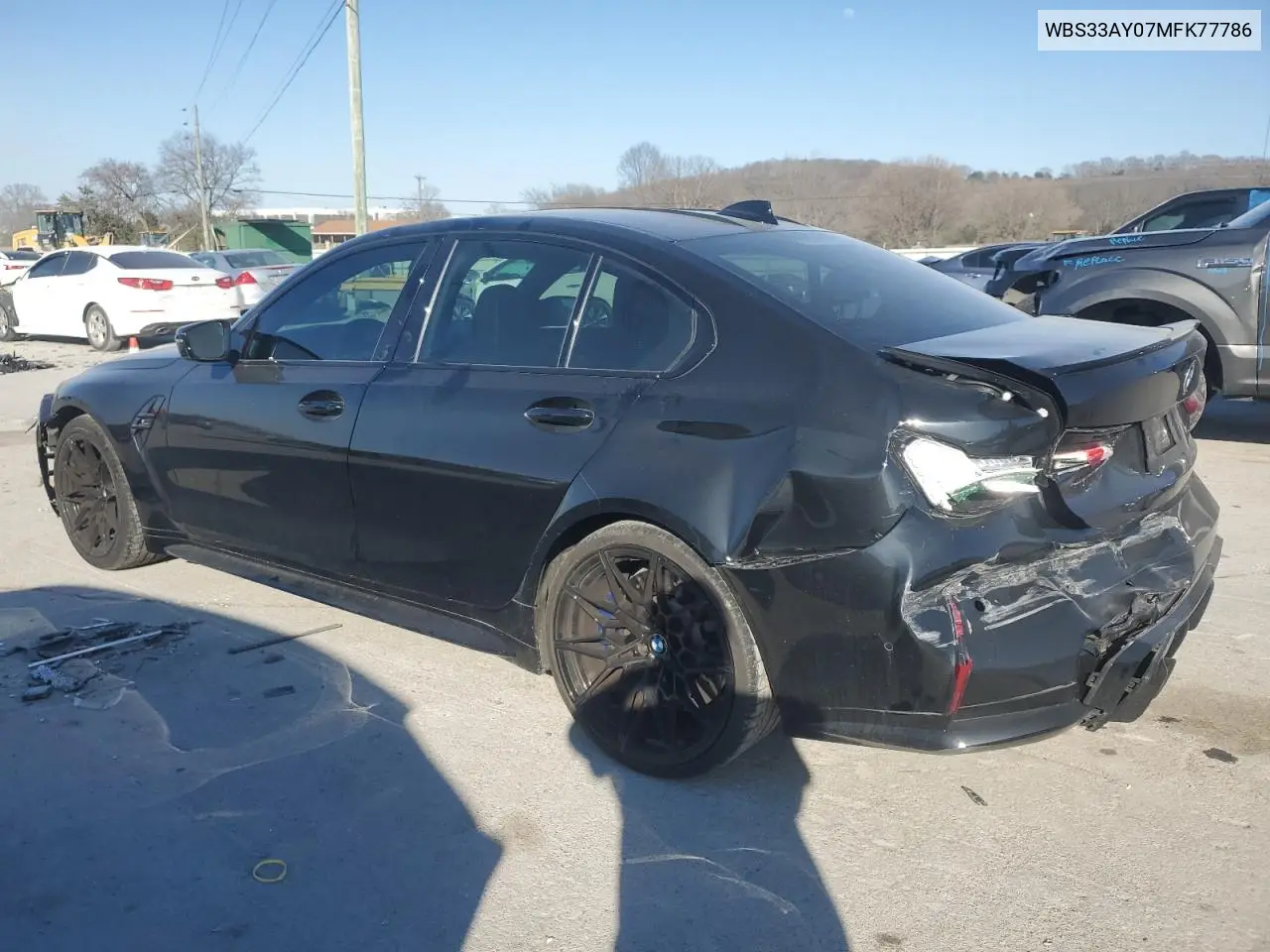 2021 BMW M3 Competition VIN: WBS33AY07MFK77786 Lot: 48541505