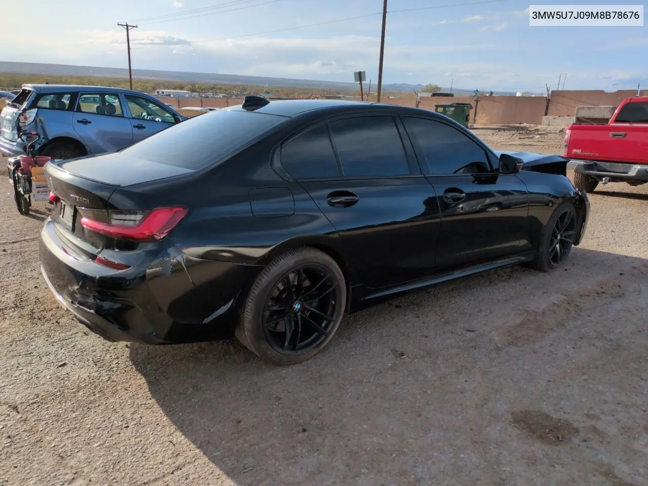 2021 BMW M340I VIN: 3MW5U7J09M8B78676 Lot: 51657015