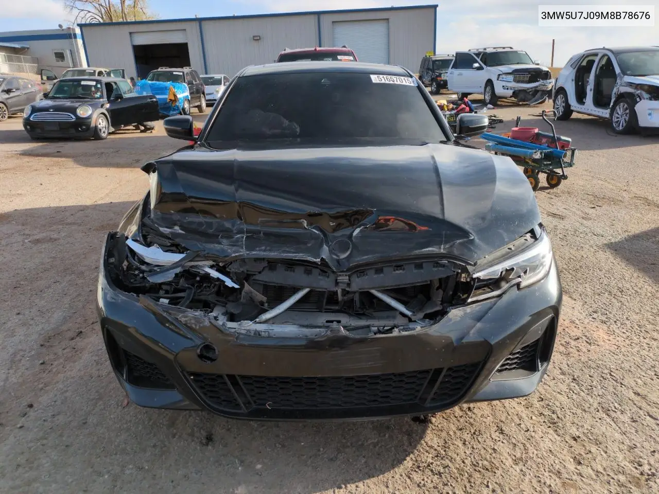 2021 BMW M340I VIN: 3MW5U7J09M8B78676 Lot: 51657015