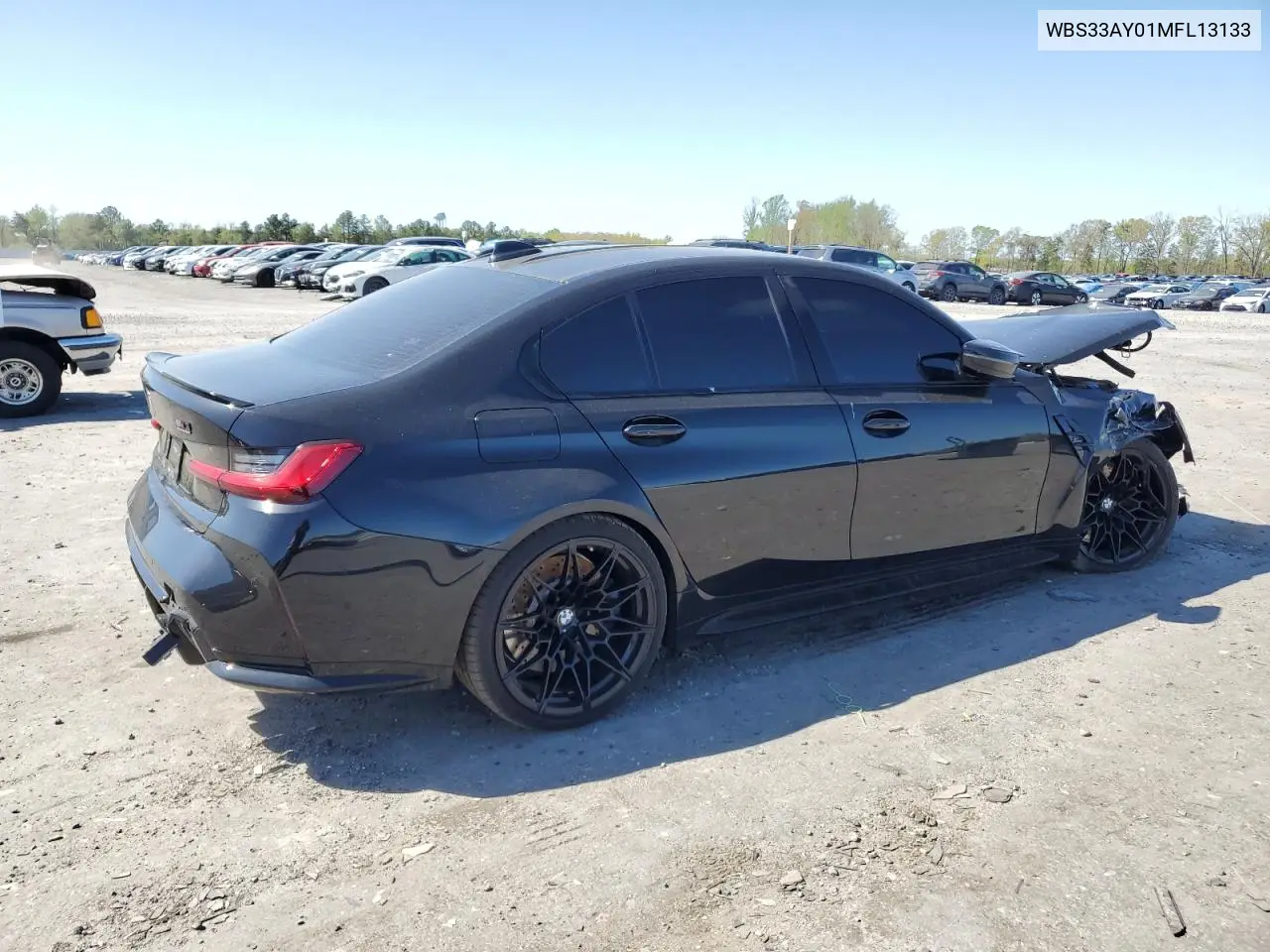2021 BMW M3 Competition VIN: WBS33AY01MFL13133 Lot: 53081005