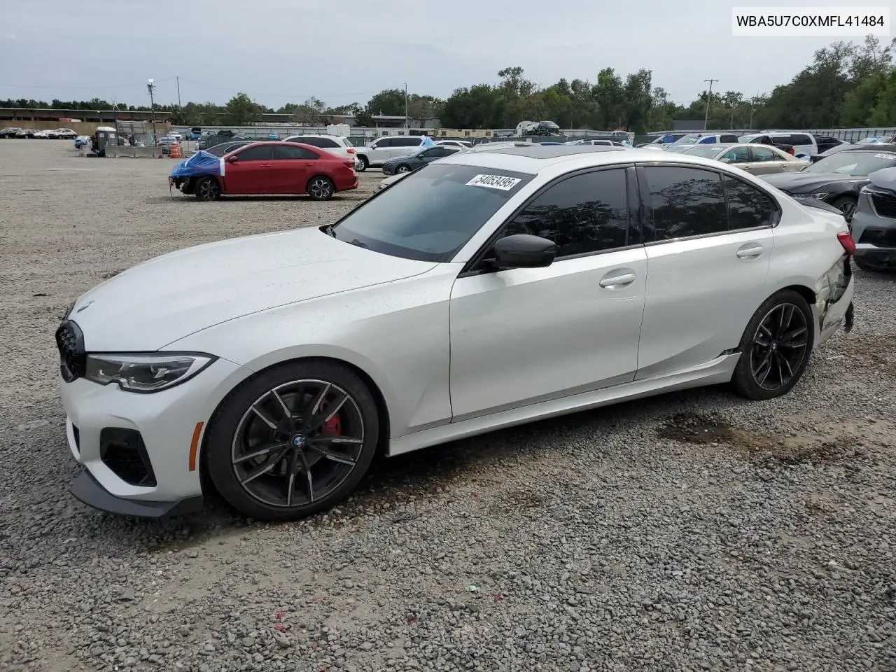 2021 BMW M340I VIN: WBA5U7C0XMFL41484 Lot: 54053495