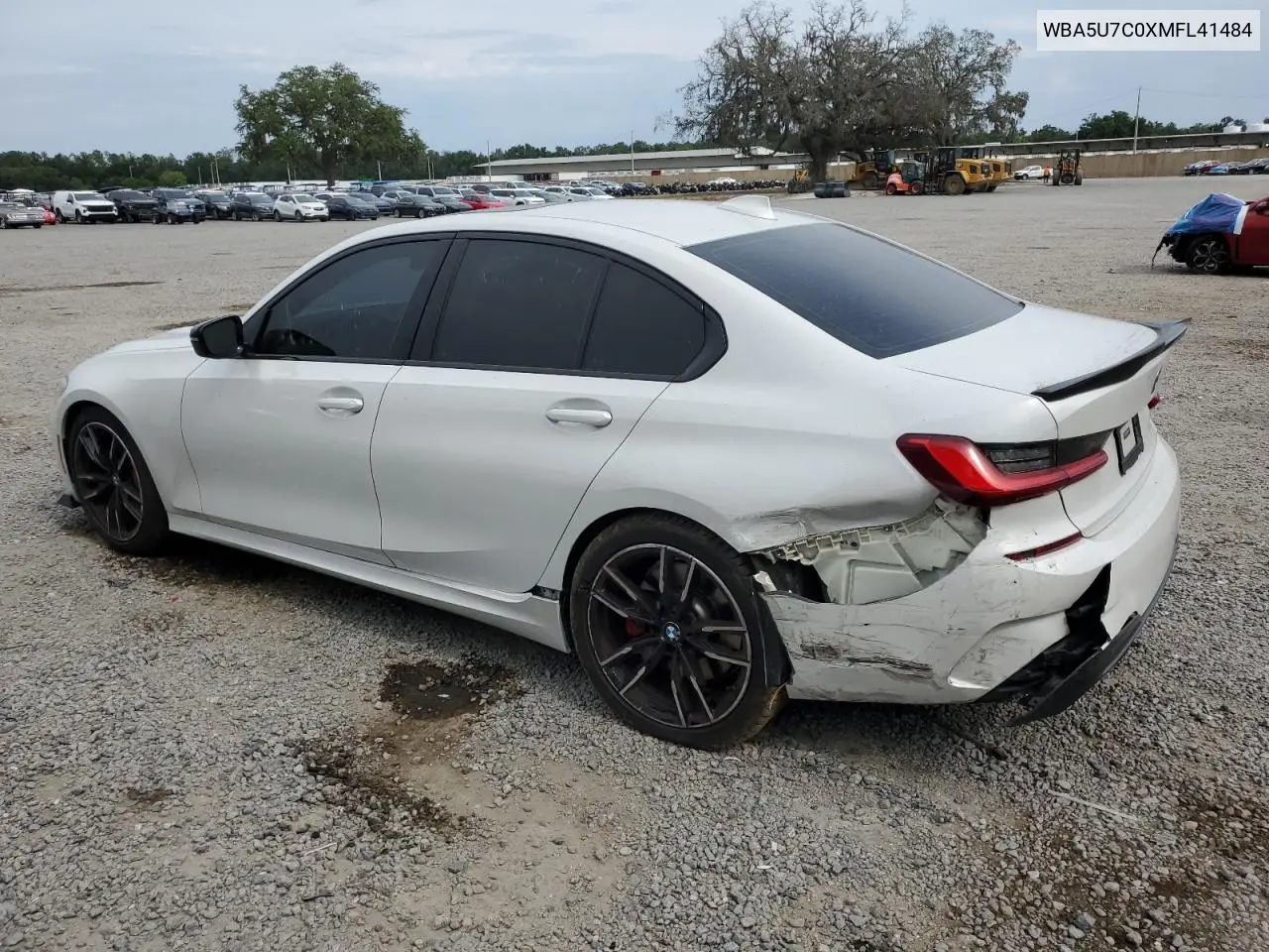 2021 BMW M340I VIN: WBA5U7C0XMFL41484 Lot: 54053495