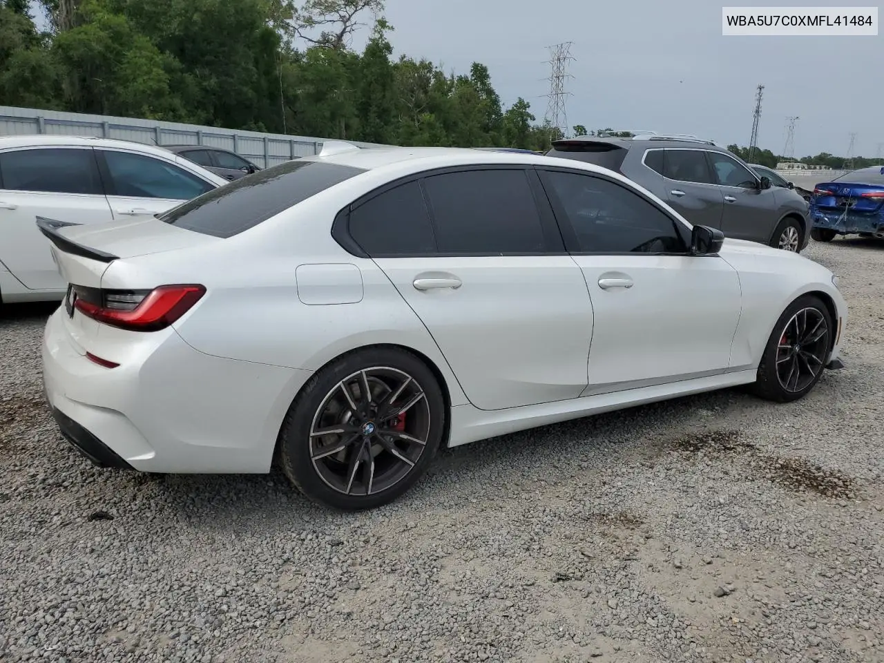 2021 BMW M340I VIN: WBA5U7C0XMFL41484 Lot: 54053495